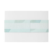 Boho Waterverf blauw gepersonaliseerd Uitnodigingen Wikkel (Achterkant Voorbeeld)