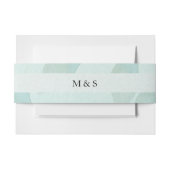 Boho Waterverf blauw gepersonaliseerd Uitnodigingen Wikkel (Voorkant Voorbeeld)