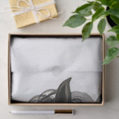 Boho Waterverf Bloem Zwart Paard Tissuepapier (Geschenk)