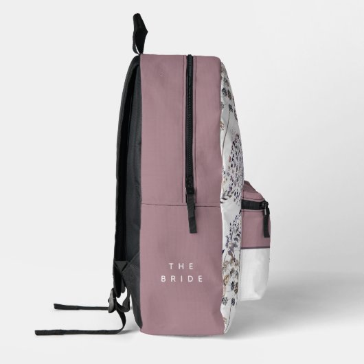 Boho Waterverf Bloemachtige Bruid Rugzak (Links)