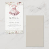 Boho Waterverf Bloemen Baby Boutique Visitekaartje (Voorkant / Achterkant)