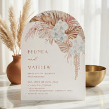 Boho Waterverf Bloemen Bruiloft