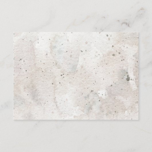 Boho-waterverf bloemen — Dappere gedachten Informatiekaartje (Achterkant)