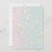 Boho Waterverf Bloemen Meisje Vlinder Baby shower Kaart (Achterkant)