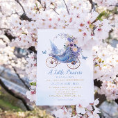 Boho Waterverf Bloemen Prinses Meisje Baby shower Kaart