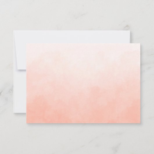 Boho Waterverf Bloemen RSVP met Entree Selecties (Achterkant)