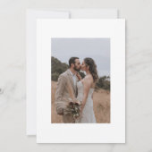 Boho Waterverf Bloemen Sjabloon QR code Bruiloft Kaart (Achterkant)