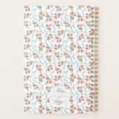 Boho Waterverf Bloemen Wedding Planner (Achterkant)