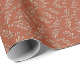 Boho Waterverf Bloemen Wrapping Papier