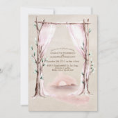 Boho Waterverf Bloemenboog en zonsondergang Kaart (Voorkant)