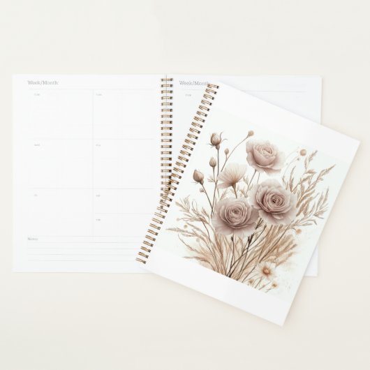 Boho Waterverf Bloemenplanner – Elegant & Stijlvol Planner (Display)