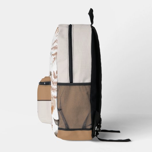 Boho Waterverf Bloemige Bruid Rugzak (Rechts)