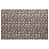 Boho Waterverf bloemmotief - Bourgogne Stof (Yard (91,4 cm))