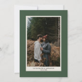 Boho Waterverf Bloemmotief Pampas Gras Bos Groen Kaart (Achterkant)