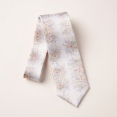 Boho Waterverf Bloemmotief Stropdas