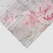 Boho waterverf blush roze rozen chic blauw tissuepapier (Detail)