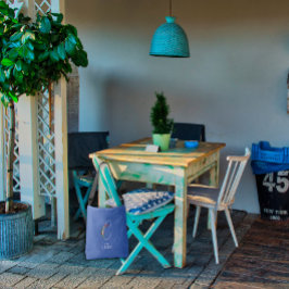 Boho waterverf botanische letter C Crossbody Tas