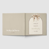 Boho Waterverf Bow bruiloft gastenboek (Volledig)