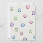 Boho Waterverf Bunny Easter Brunch Kaart (Achterkant)