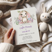 Boho Waterverf Bunny Easter Brunch Kaart