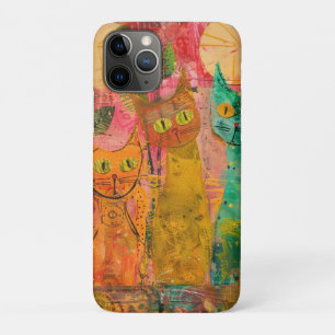 Boho Waterverf Cats - Aardse katachtige kunst (2) Case-Mate iPhone Case