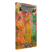 Boho Waterverf Cats - Aardse katachtige kunst (2) Mini Klembord (Schuin)