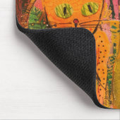 Boho Waterverf Cats - Aardse katachtige kunst (2) Muismat (Hoek)