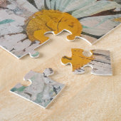 Boho Waterverf Cats - Aardse katachtige kunst (3) Legpuzzel (Zijkant)
