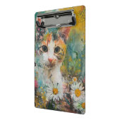 Boho Waterverf Cats - Aardse katachtige kunst (3) Mini Klembord (Angled2)