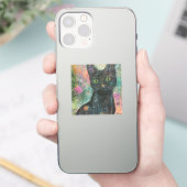 Boho Waterverf Cats - Aardse katachtige kunst (5) Sticker (Telefoon)