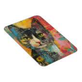 Boho Waterverf Cats - Aardse katachtige kunst (6) Magneet (Rechterzijde)