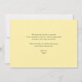 Boho Waterverf Citroen Krans Zomer Bedankkaart (Achterkant)