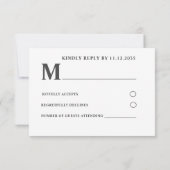 Boho Waterverf Citroenen & Lavendel Bruiloft RSVP Kaartje (Achterkant)