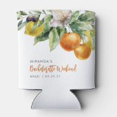 Boho Waterverf Citrus Citroen Sinaasappel Bachelor Blikjeskoeler (Achterkant)