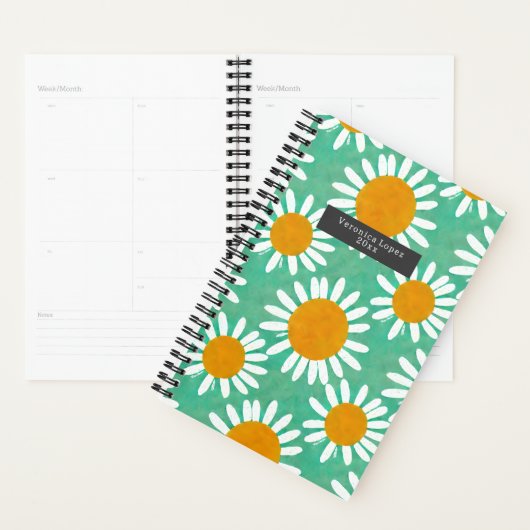 Boho Waterverf Daisies Planner (Display)