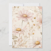 Boho Waterverf Daisy Vrijgezellenfeest Kaart (Achterkant)