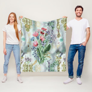 Boho Waterverf deken – Dromerige pastelworp
