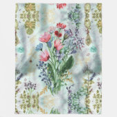 Boho Waterverf deken – Dromerige pastelworp (Voorkant)