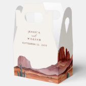 Boho Waterverf Desert Wedding Bedankdoosjes (Geopend)