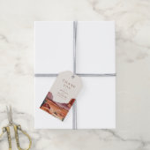 Boho Waterverf Desert Wedding Favoriet Gift Labels Cadeaulabel (Met Touw)