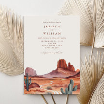Boho Waterverf Desert Wedding
