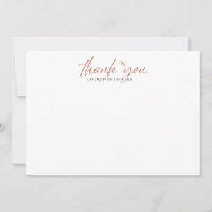 Boho Waterverf Dragonfly BEDANKT U Notitiekaartje