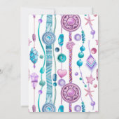 Boho Waterverf Dreamweaver baby shower Kaart (Achterkant)