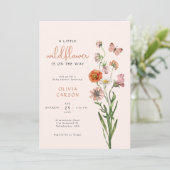 Boho Waterverf Een kleine Baby shower van Wilde Bl Kaart (Staand voorkant)