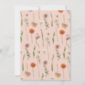 Boho Waterverf Een kleine Baby shower van Wilde Bl Kaart (Achterkant)