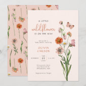 Boho Waterverf Een kleine Baby shower van Wilde Bl Kaart (Voorkant / Achterkant)