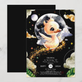 Boho Waterverf eend Verjaardag Kaart (Voorkant / Achterkant)