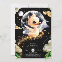 Boho Waterverf eend Verjaardag