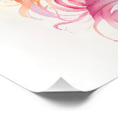 Boho Waterverf Elegante Eenhoorn Perfect Poster (Hoek)