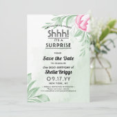 Boho Waterverf Eucalyptus 40ste verjaardag Save The Date (Staand voorkant)